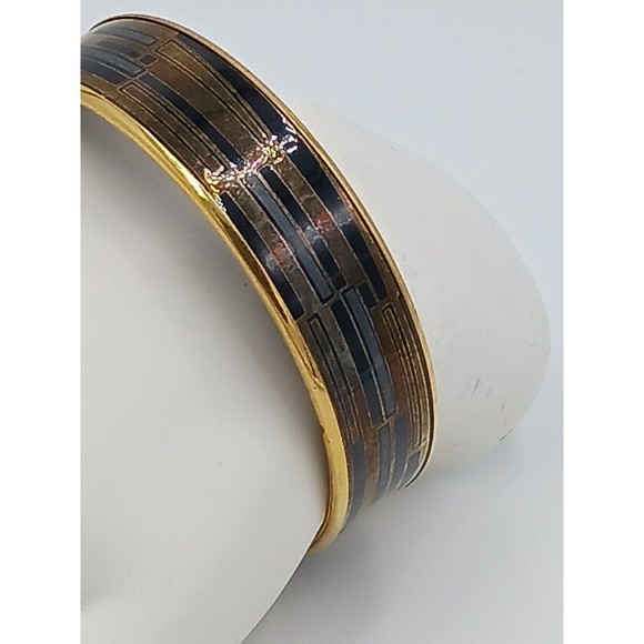 Vintage Laurana Geometric Bangle Bracelet - Picture 3 of 6